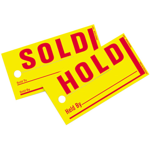 Sold/Hold Tags - Standard Size (Pack of 250)