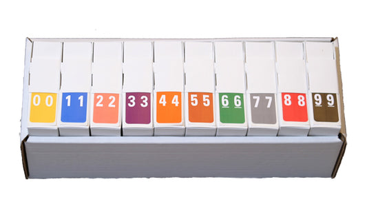 Complete Set Smead LCC 0-9 - Includes Organizing Tray