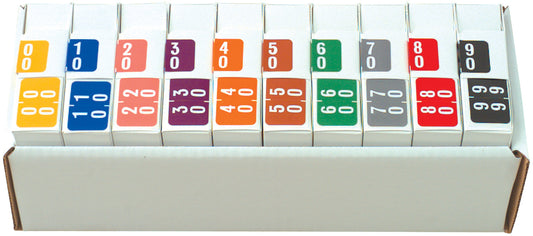 Complete Set Smead DDS Double Digit 00-99 - Includes Organizing Tray