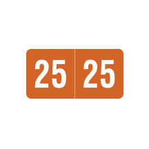 Smead ETS Year 25 Labels, 1/2" X 1" Laminated- Pack of 250