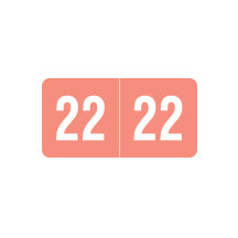 Smead Year 22 Labels, 1/2" X 1" Laminated- Roll of 500
