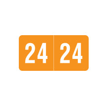 Smead ETS Year 24 Labels, 1/2" X 1" Laminated- Pack of 250