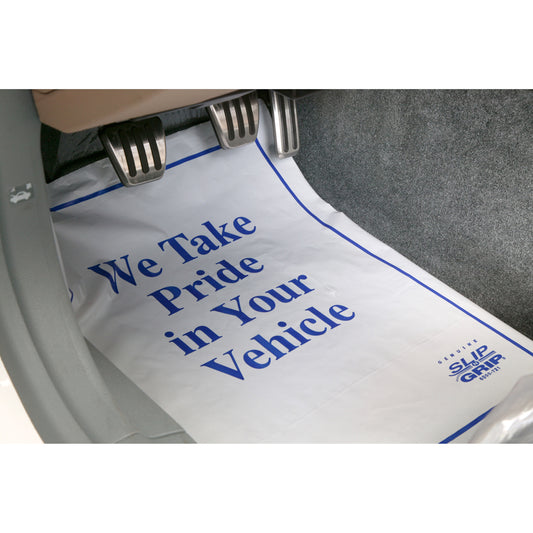 Slip-N-Grip® Plastic Floor Mats - Stock (500 Mats Per Roll)