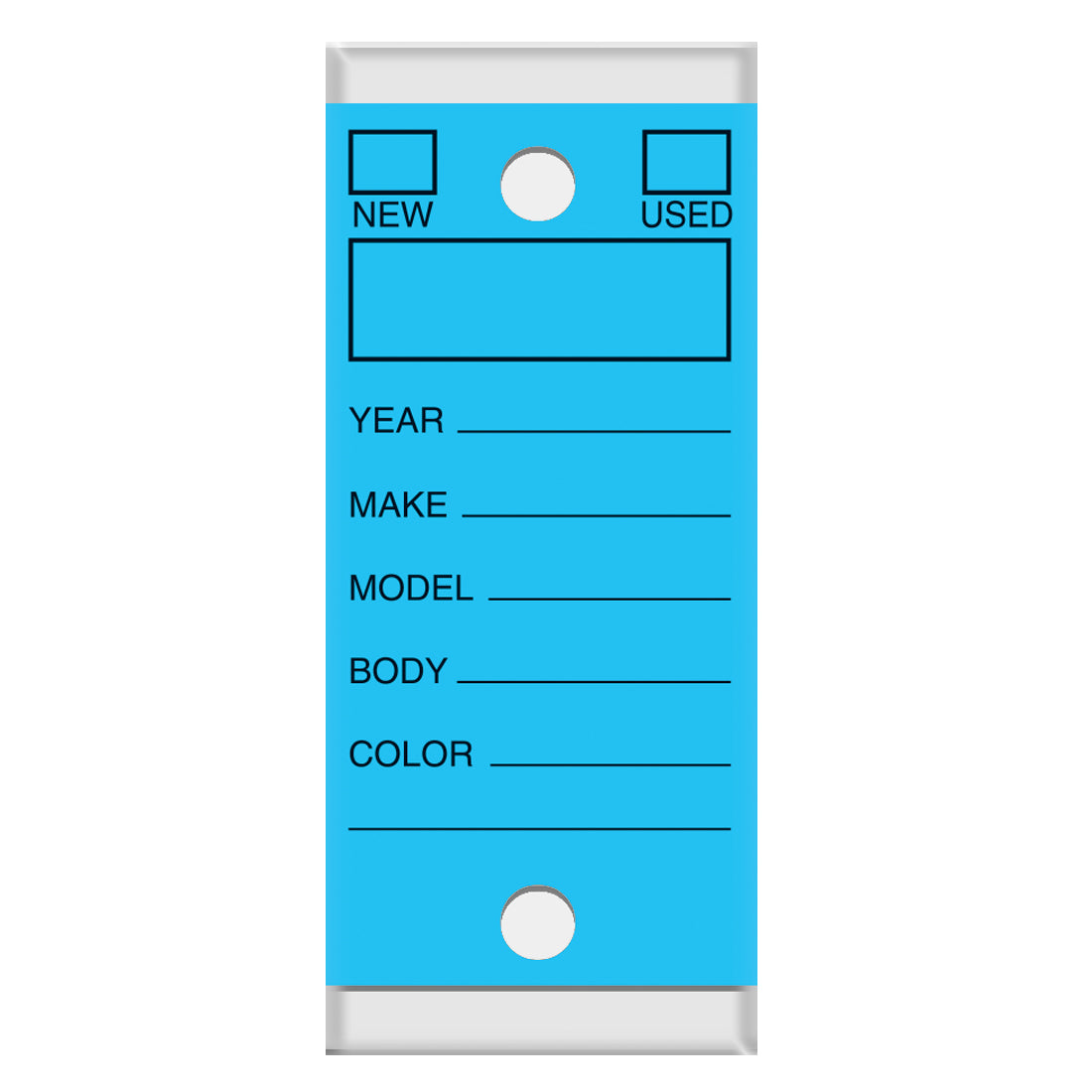Versa-Tags Self Protecting Key Tags, 3" x 1-1/4"(Box of 250)