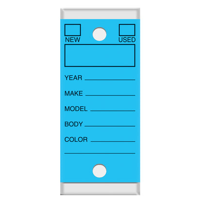 Versa-Tags Self Protecting Key Tags, 3" x 1-1/4"(Box of 250)
