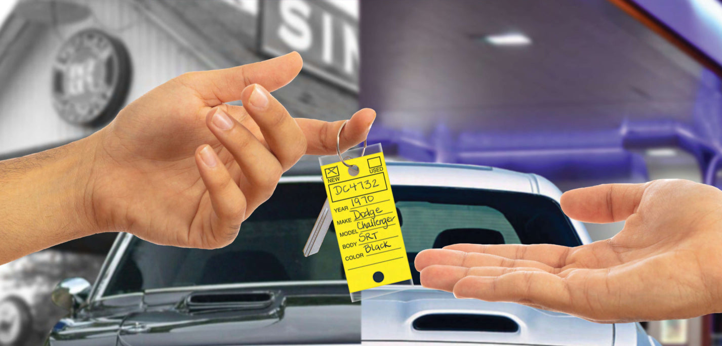 Versa-Tags Self Protecting Key Tags, 3" x 1-1/4"(Box of 250)