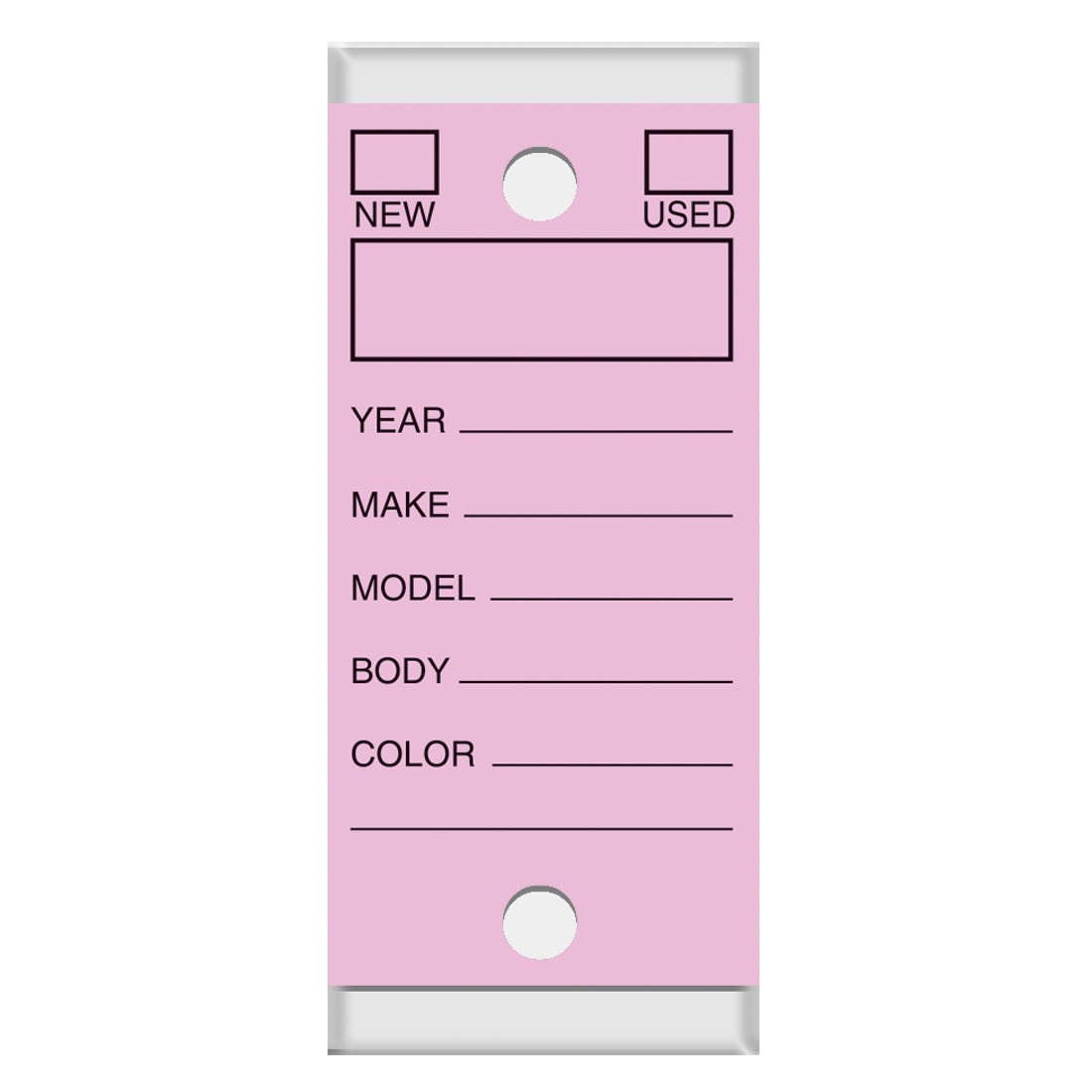 Versa-Tags Self Protecting Key Tags, 3" x 1-1/4"(Box of 250)
