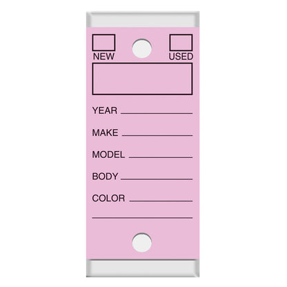 Versa-Tags Self Protecting Key Tags, 3" x 1-1/4"(Box of 250)