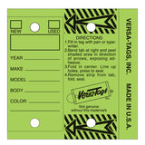 Versa-Tags Self Protecting Key Tags, 3" x 1-1/4"(Box of 250)