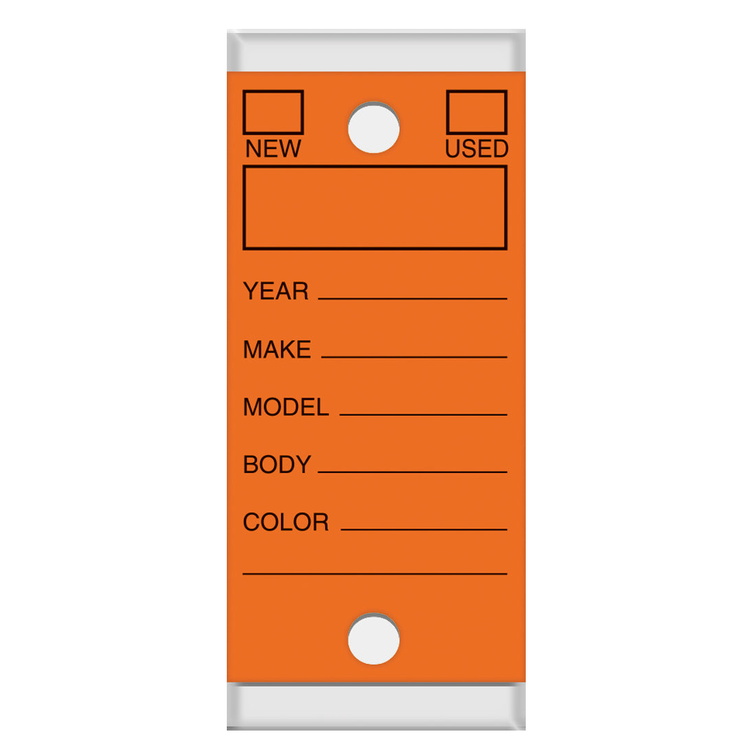 Versa-Tags Self Protecting Key Tags, 3" x 1-1/4"(Box of 250)