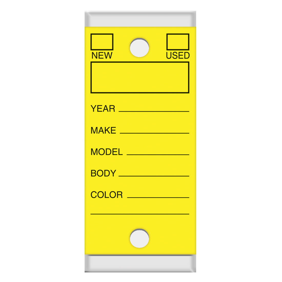 Versa-Tags Self Protecting Key Tags, 3" x 1-1/4"(Box of 250)