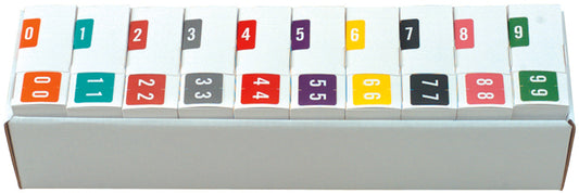 Sav-Tyme 1700 0-9 Complete Set, Includes Organizing Tray - Nationwide Filing Supplies