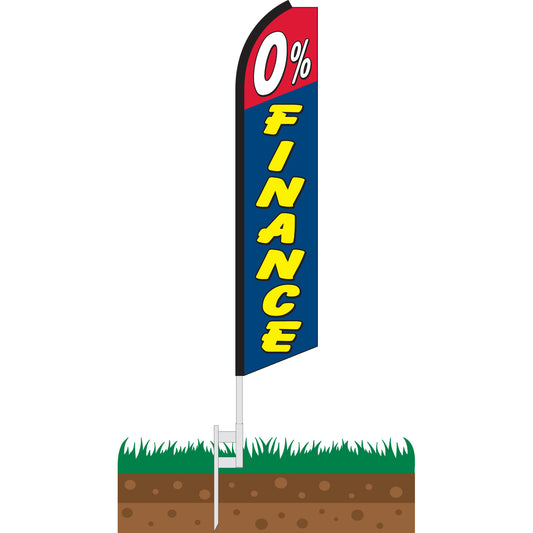 0% Finance Swooper Feather Flag