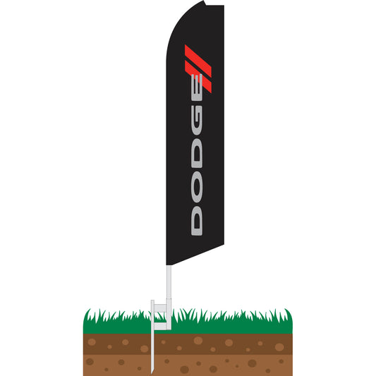 Dodge Swooper Feather Flag