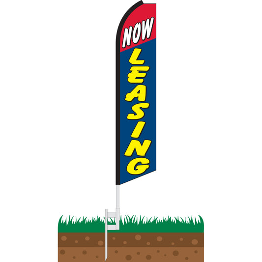 Now Leasing Swooper Feather Flag