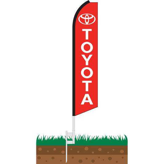 Toyota Swooper Feather Flag