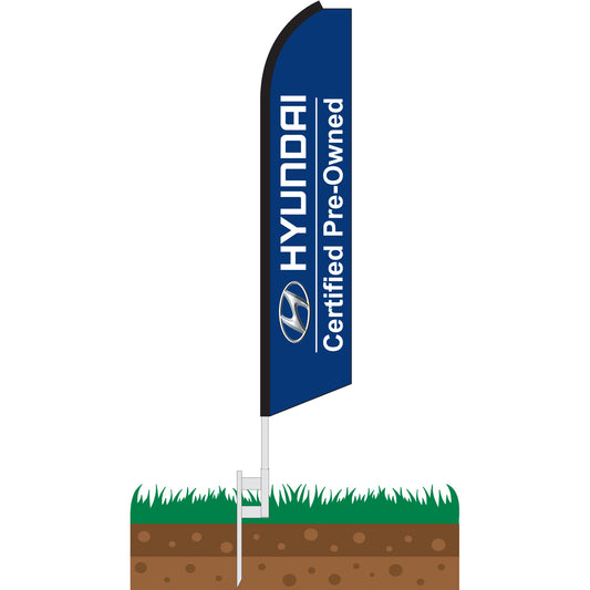 Hyundai Swooper Feather Flag