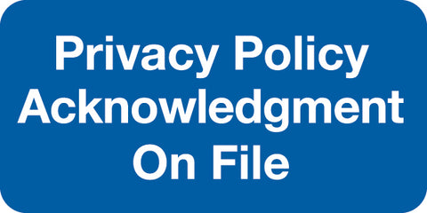 SY-1728 PRIVACY POLICY- Blue 2" X 1" (Pack of 252)