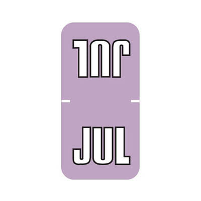 Sycom SYTT JULY Month Labels 1-1/2" X 3/4" Laminated - Pack of 252