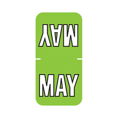 Sycom SYTT MAY Month Labels 1-1/2" X 3/4" Laminated - Pack of 252