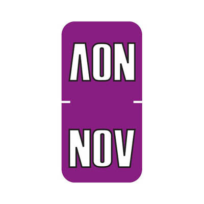 Sycom SYTT NOVEMBER Month Labels 1-1/2" X 3/4" Laminated - Pack of 252