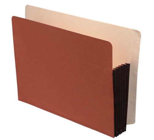 Premium Full End Tab Expansion Pockets, Tyvek Gussets, Letter Size, 3-1/2" Expansion (Carton of 100) - Nationwide Filing Supplies