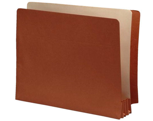 Lip Style End Tab Expansion Pockets, Tyvek Gussets, Letter Size, 5-1/4" Expansion (Carton of 100) - Nationwide Filing Supplies