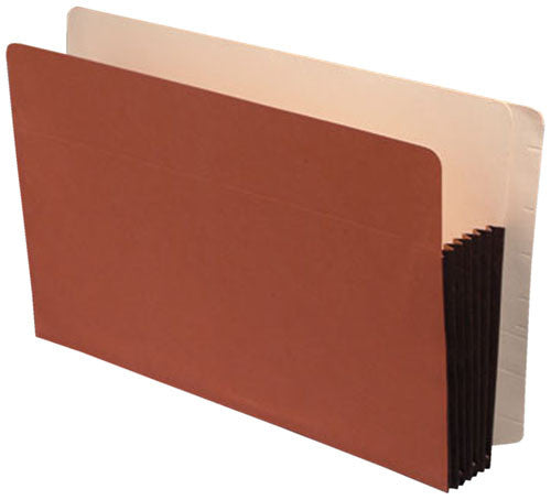 Premium Full End Tab Expansion Pockets, Tyvek Gussets, Legal Size, 5-1/4" Expansion (Carton of 100) - Nationwide Filing Supplies