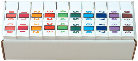 Complete Set Smead BCCRN 0-9 - Includes Organizing Tray