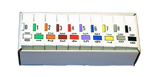 Complete Set Traco  0-9 - Includes Organizing Tray