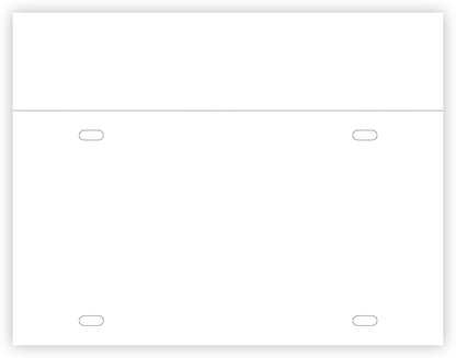 Blank Printable Tear Resistant Temporary Tags for Car Dealerships - 8 Mil - 1 Tear-Off Portion (Package of 100)