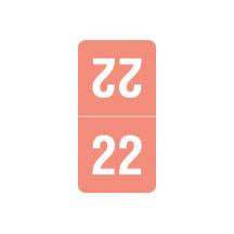 Smead Top Tab Year 22 Labels, 1" X 1/2" Laminated- Pack of 250