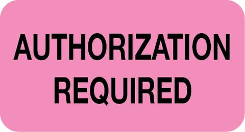 UL005 AUTHORIZATION REQUIRED- Fluorescent Pink 1-5/8" X 7/8"- Roll of 500