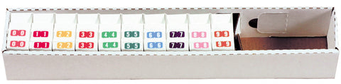 Complete Set Tab 1277 0-9 - Includes Organizing Tray