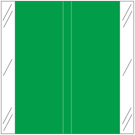 Tabbies 11600 Solid Dark Green Labels 1-1/2" X 1-1/2" Laminated- Roll of 500