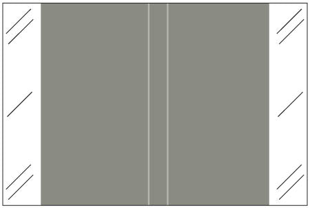 Tabbies 11100 Solid Gray Labels 1" X 1-1/2" Laminated- Roll of 500