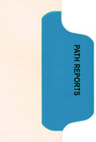 Individual Chart Divider Tabs, Path Reports (Med Blue), Side Tab 1/8th Cut, Pos #3 (Pack of 50)