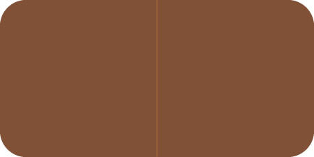 Jeter Solid Brown Labels 3/4" X 1-1/2" Laminated- Roll of 500